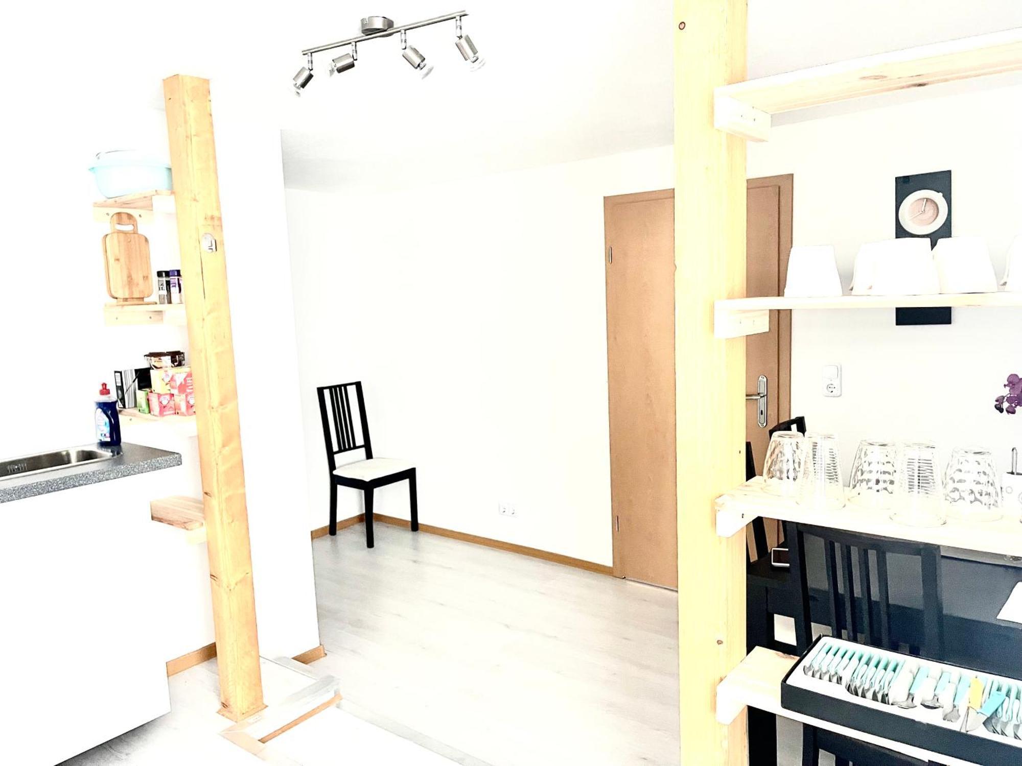 Monteurwohnung Am Flughafen シュクロイディッツ エクステリア 写真